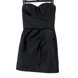 Bill Levkoff Black Strapless Mini Dress Size 4 Women’s